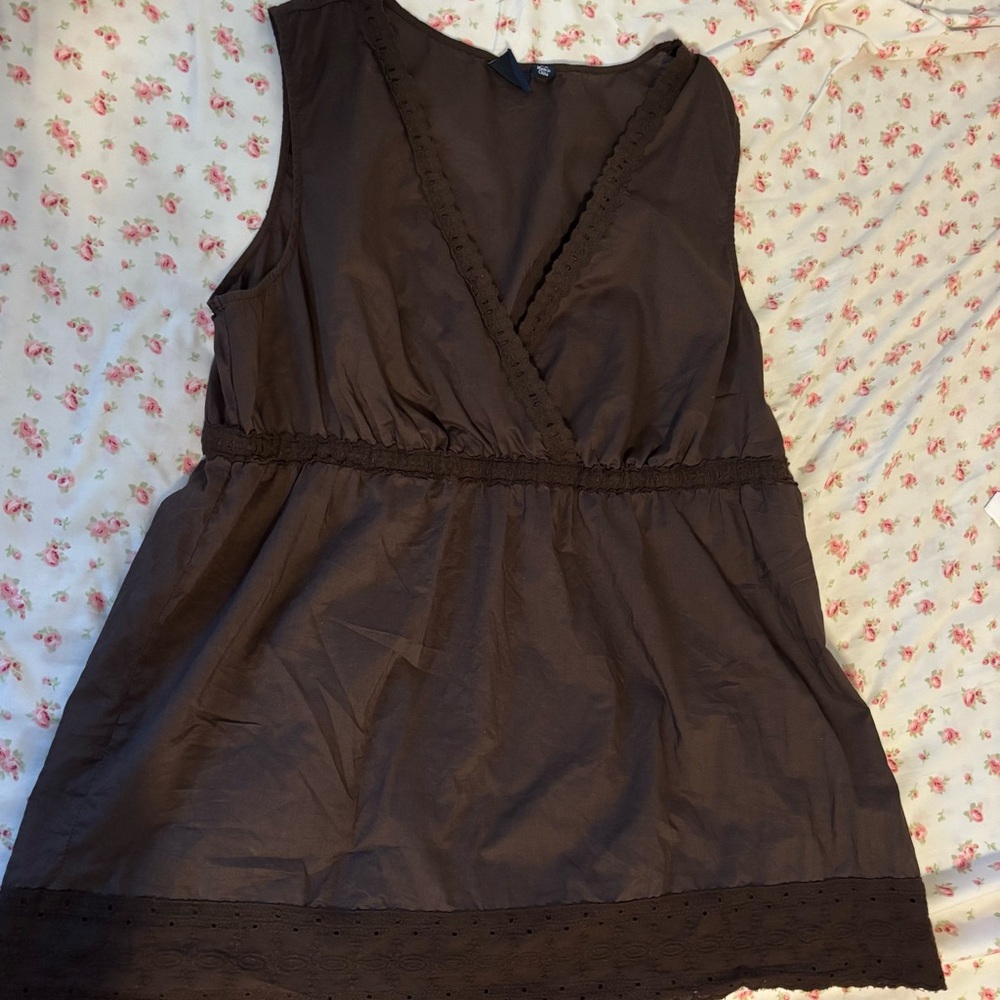 Baby doll brown tank top